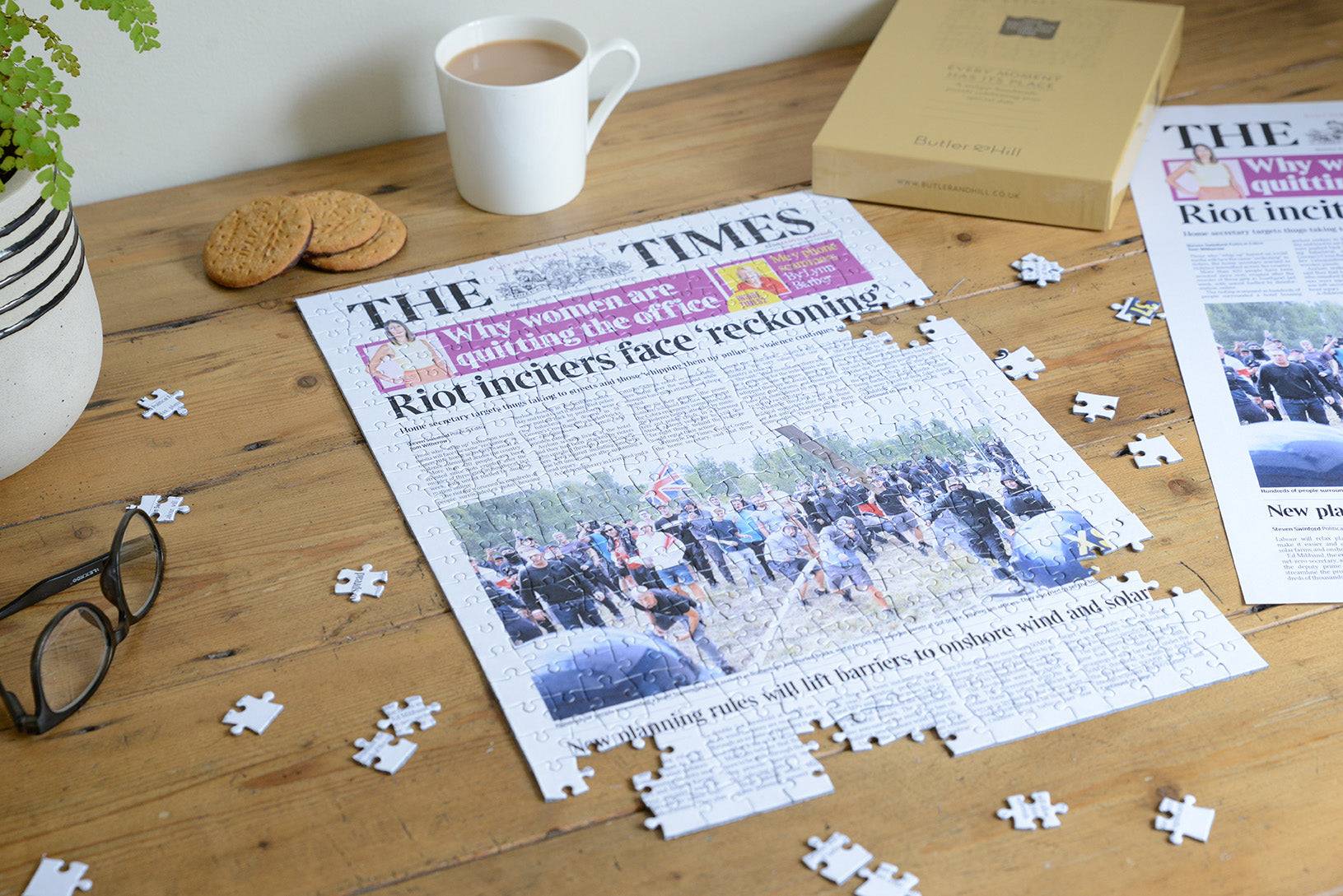 Personalised "The Times" Front Page Jigsaw Puzzle - Cardboard