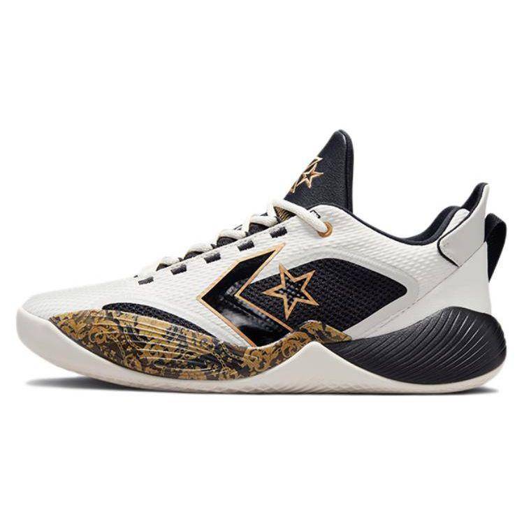 Converse All Star BB Shift Low First Game Check Unisex Sneakers Vit Egret Guld A02517C 40