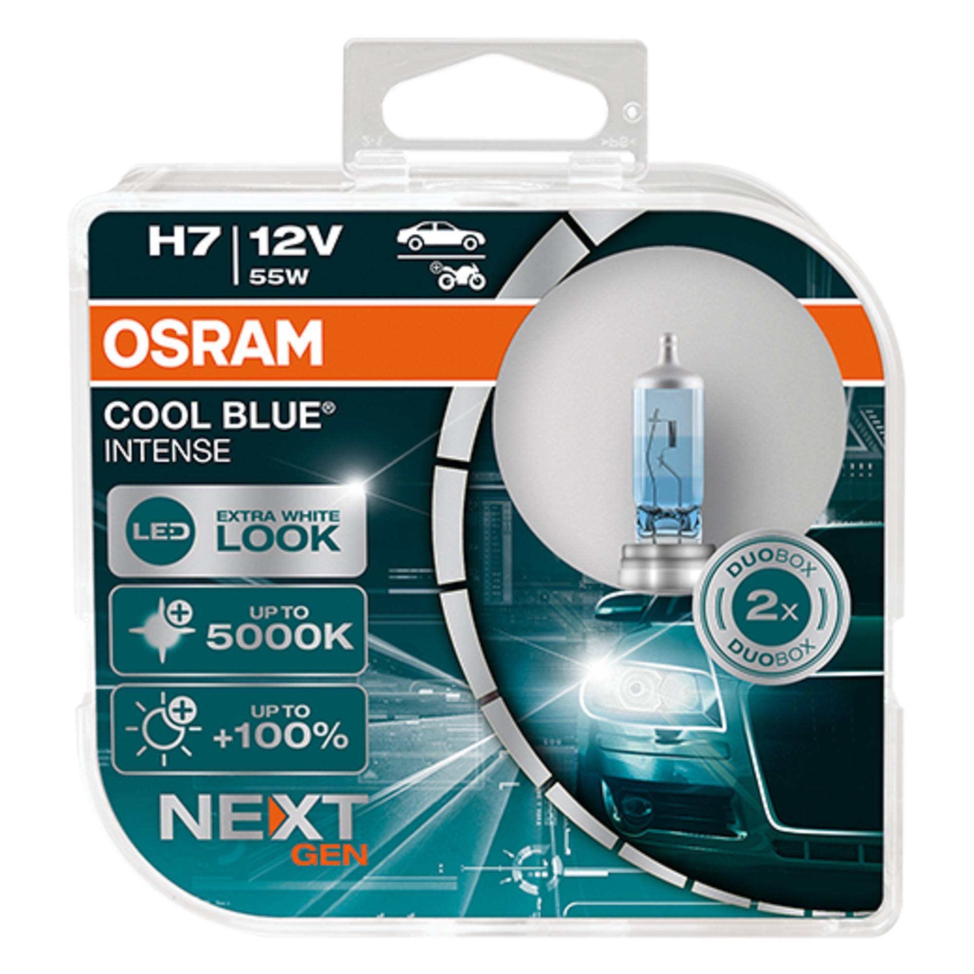 OSRAM 64210CBN-HCB Glødepære COOL BLUE® INTENSE (Next Gen) H7, Halogen, 12V, 55W