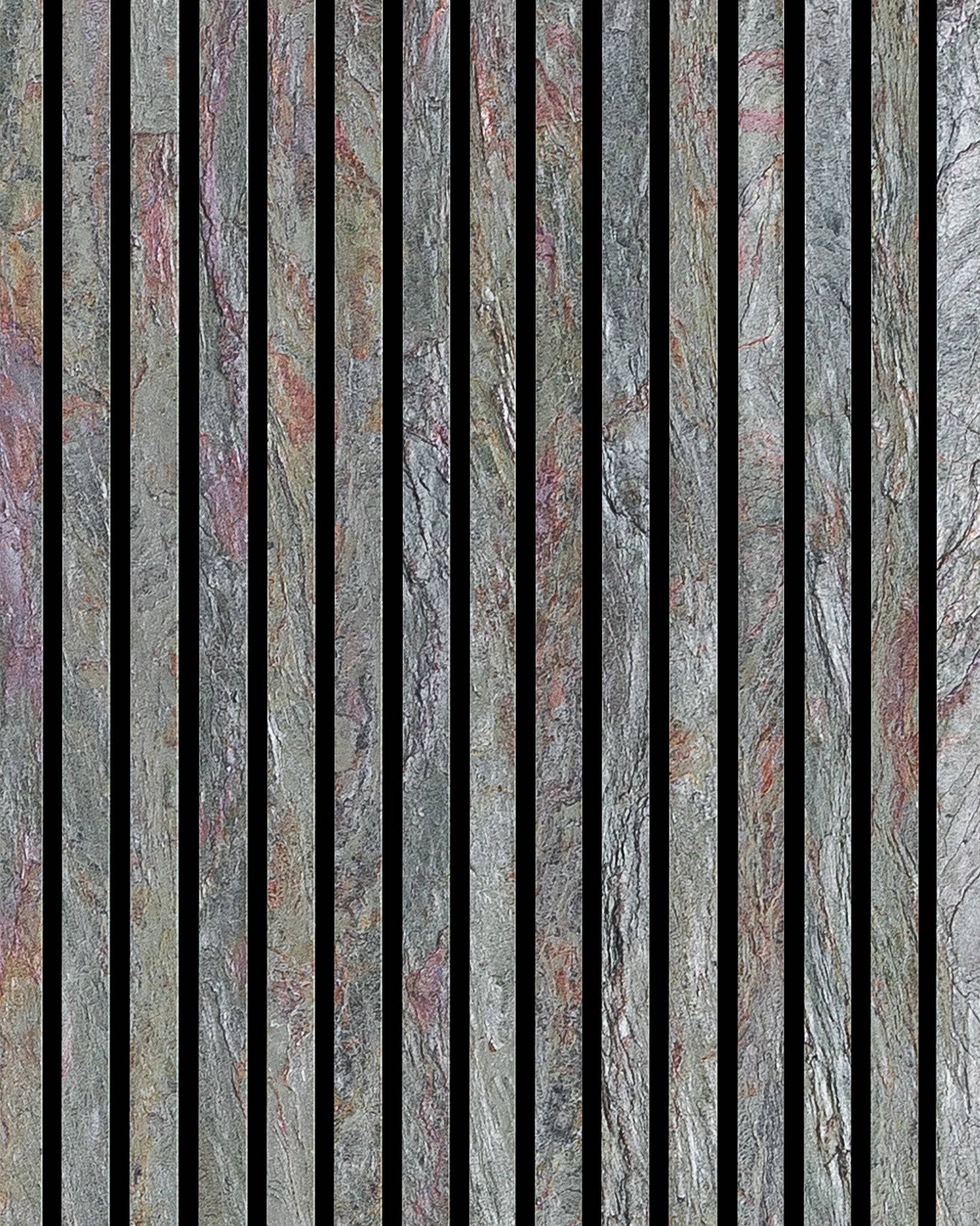 Akustikpanel Glimmerskiffer - Ember Grove Svart / 3000x280mm