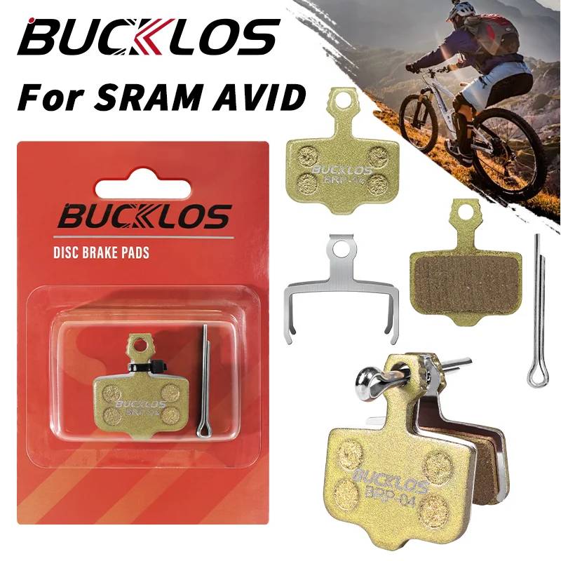 BUCKLOS Bicycle Disc Brake Pads for SRAM Avid Elixir Copper-Based Hydraulic Brake Pad for E1 E3 E5 E7 E9 Bicycle Brake Rotor Pad