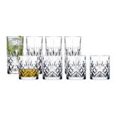 Lyngby Glas Whiskyglas/Highball Trinkglas Melodia 8-teilig