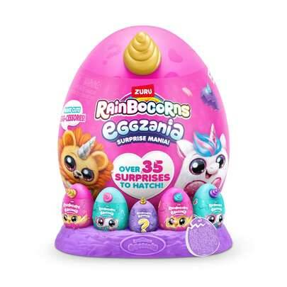 Rainbocorns Eggzania Mini Mania Plysch Enhörningsdocka Mysterium Överraskningsask Samlarleksak Med 7 Slumpmässiga Typer För Flickor Barn Fantasifull L - Flerfärgad (slumpmässig stil) (En-Storlek)