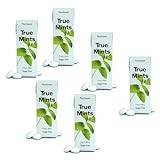 True® Mints | Mint sockerfritt godis | Små mintgodisar | Mynta sugtabletter - 6 x 13 gr