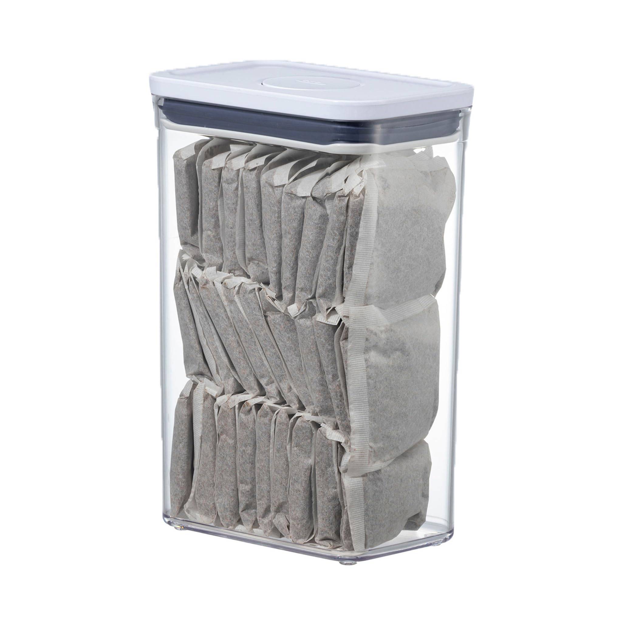 OXO Plastic Storage Pop Kitchen Storage Dry Medium Container, Airtight, 2.6L, Container, (Food, Condiments, Goods, Moisture-Proof), Rectangle, vit