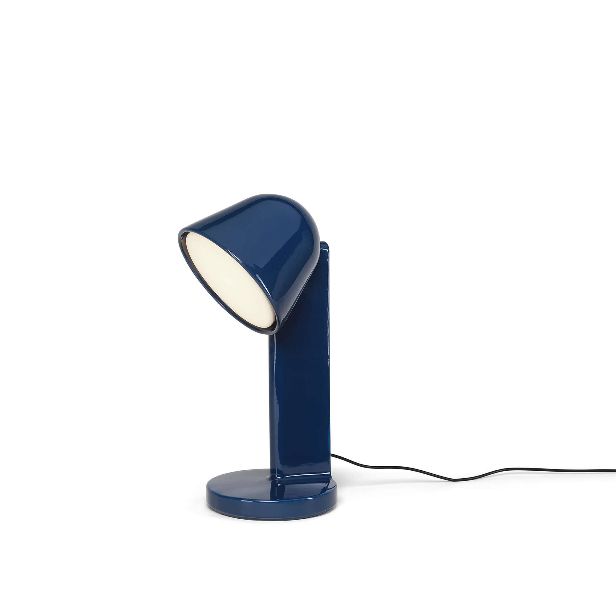 Flos - Céramique Down - Navy Blue - Bordslampor - Ronan Bouroullec - Blå - Glas/Metall