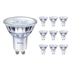 Fordelspakke 10x Philips Corepro LEDspot GU10 PAR16 4W 345lm 36D - 830 varm hvid | erstatter 50W