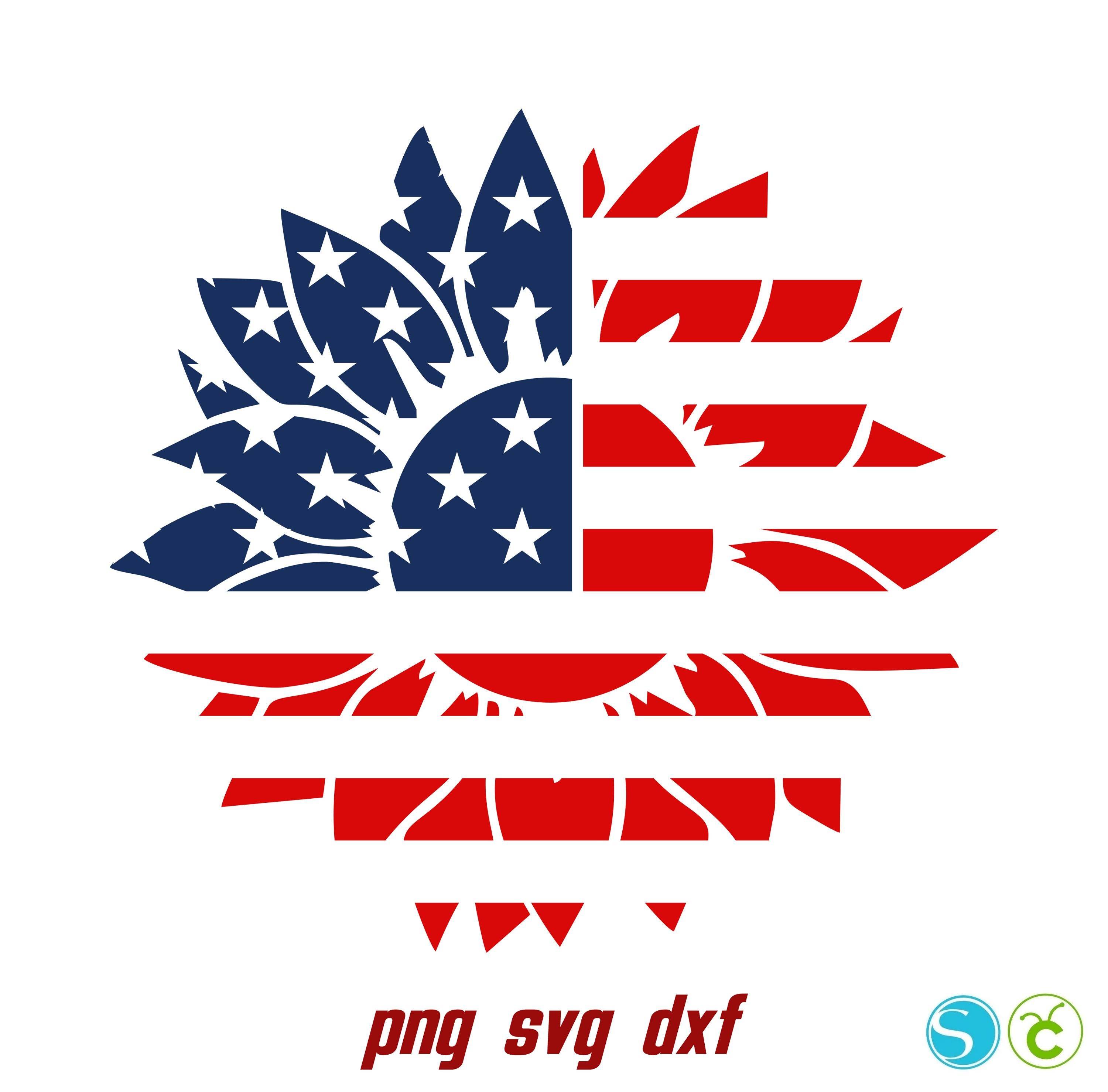 Sonnenblume USA Flagge T-Shirt SVG, Vaterländisches Sonnenblumen-T-Shirt Png, Sonnenblumen-Svg-Cricut, USA-Flaggen-Shirt, 4