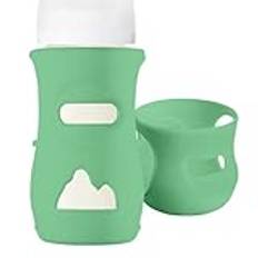 Pokronc Glass Milk Bottle Covers - Food-grade Toddler Milk Bottle Cover - High-Temperature Resistant Silicone Bottle Cover For Breastfeeding Bottle