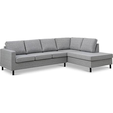 Oslo højrevendt open-end sofa - lysegrå