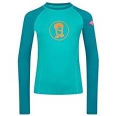 Trollkids Kvalvika Shirt - Baddräkt - Børn Sea Green / Lagoon Green Child's height 116 cm