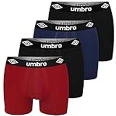 UMBRO Boxershorts För Herr i Bomull Set 4-Pack XL | Bekväma, mjuka, sköna kalsonger för herr | Briefs Herrunderkläder, Skönaste Kalsongerna, Storpack Kalsonger Flerpack, Herrkläder, Underkläder Herr