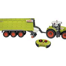 Fjernstyret Claas traktor med trailer Claas radiostyret traktor 344256