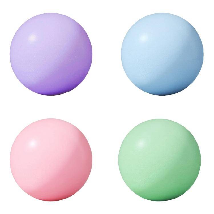 Träningsboll, 25 cm 10 tum Mjuk Pilatesboll, Liten Yogaboll, Gymnastikboll, Fitnessboll för Stretching Core Fitness rosa
