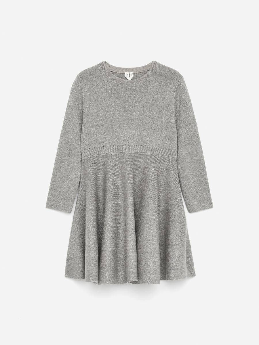 ARKET Knitted Dress -Grey, 134/140