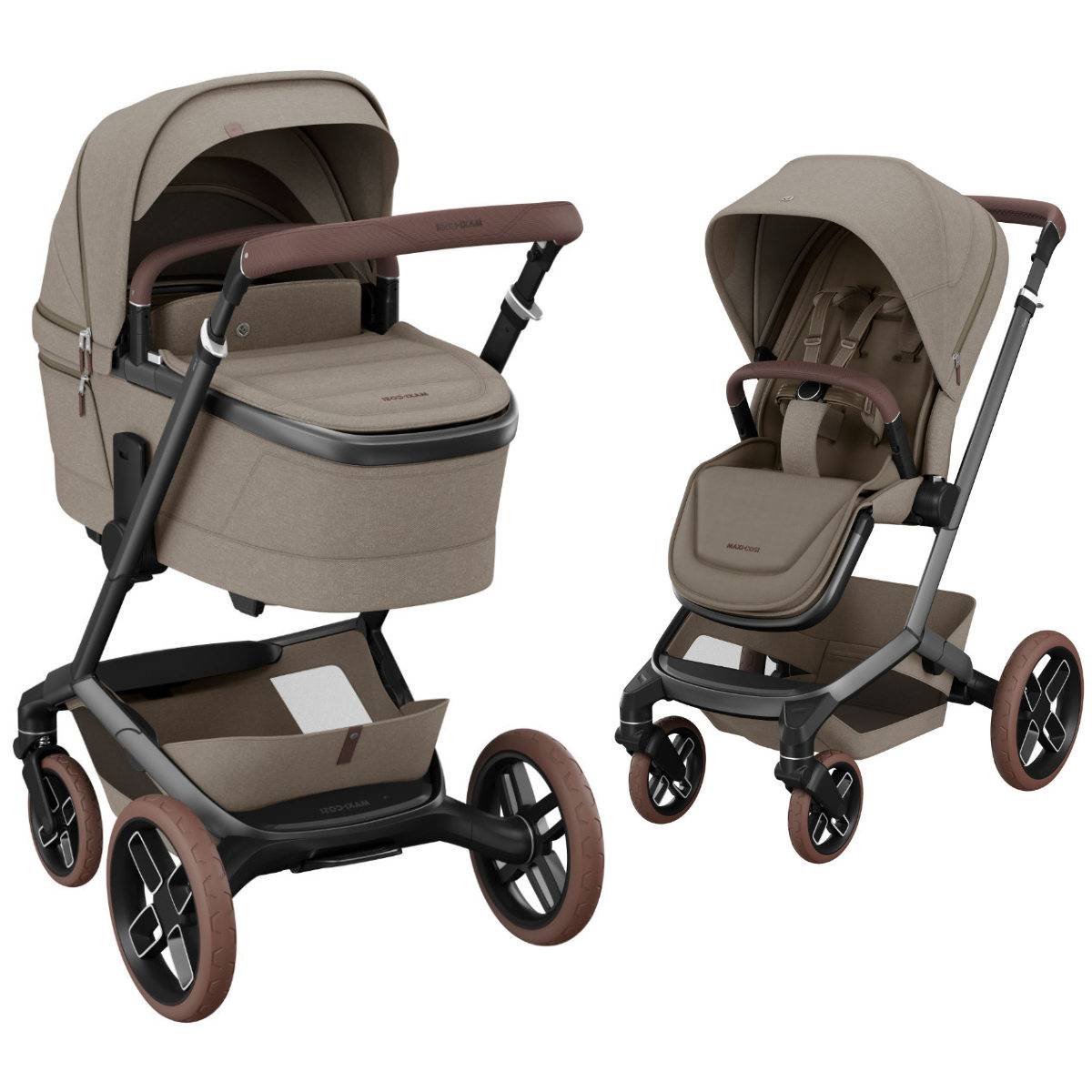 Maxi Cosi Fame Pram with Carrycot - Twillic Truffle