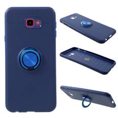 Samsung Galaxy J4 Plus (2018) kickstand-fodral med fingerring - Blå