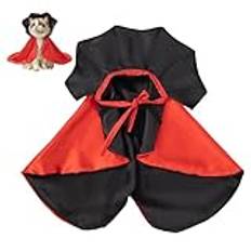 Dyeulget Vampyrkappa för katter, hundkappadräkt, Pet vampyr mantel, Husdjurskläder Vampire Cape, Cosplay Vampyrkappa för katter, Julfest, Dagligt klädsel