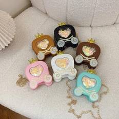 Tecknad Princess Crown Girls axelväska i PU-läder för barn - Multi-color