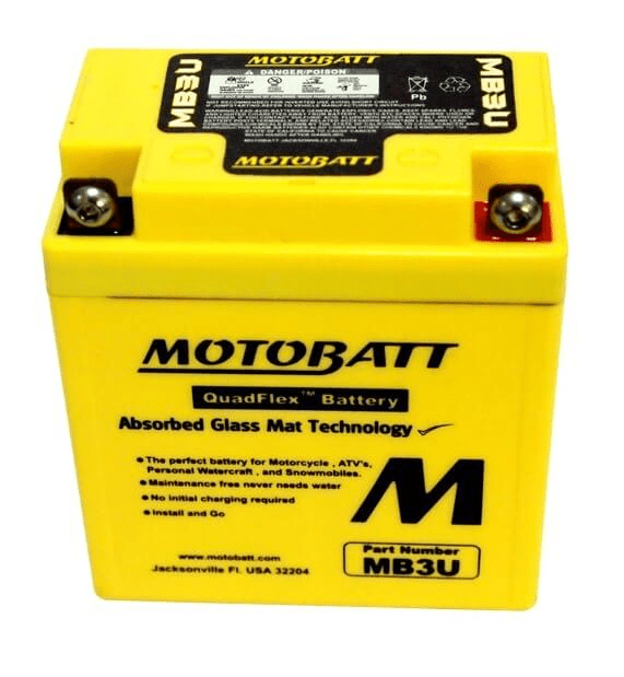 Motobatt 12V 3Ah 50A batteri MB3U