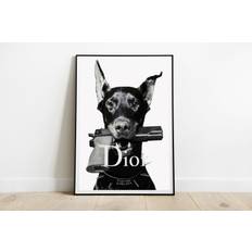 Plakat - Hund Dior Design