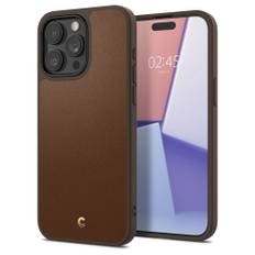 Cyrill iPhone 15 Pro Max Kajuk Mag Hybrid Bagside Cover m. Strop - MagSafe Kompatibel - Saddle Brown