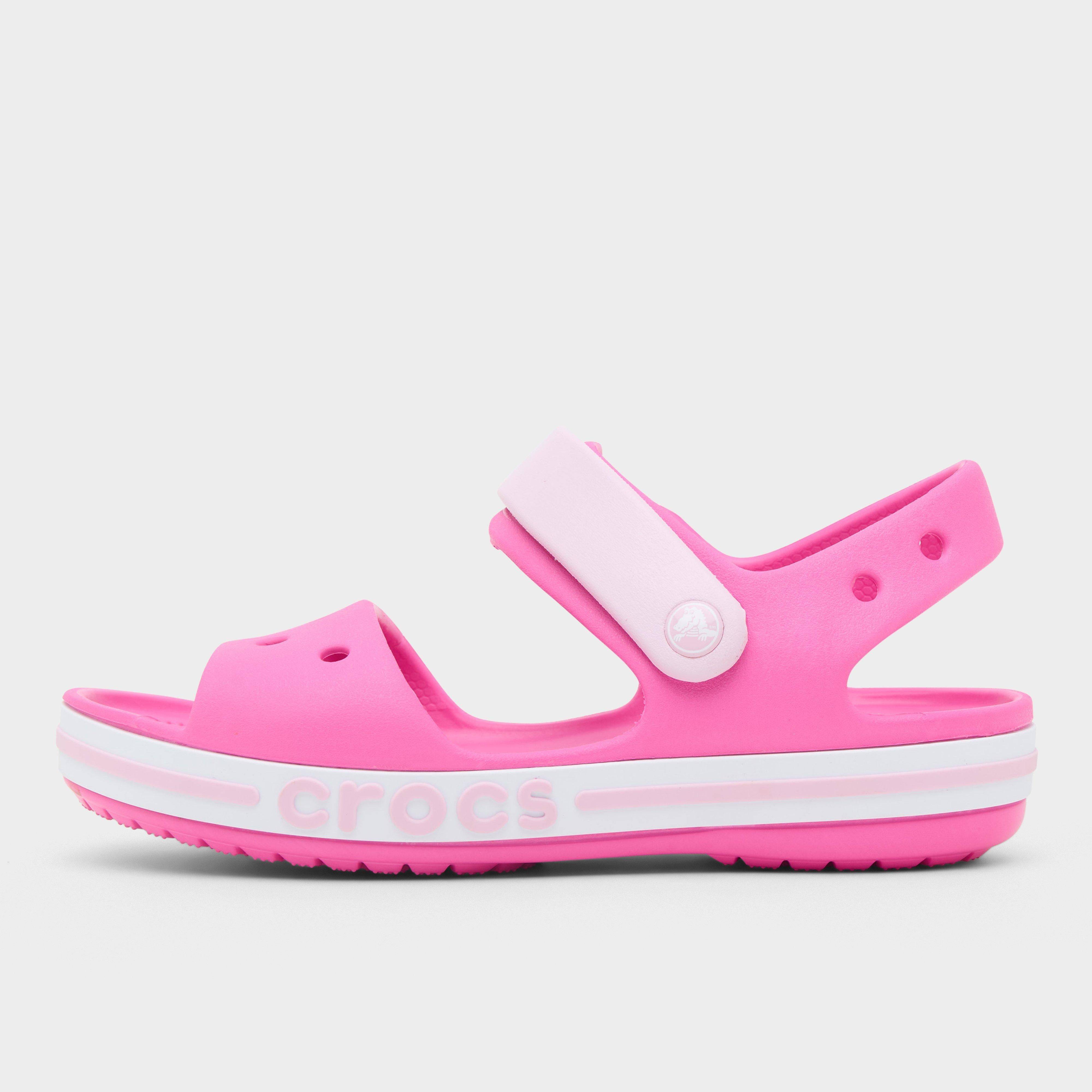 Crocs Kids' Junior Bayaband Sandals, Electric Pink