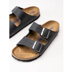 Birkenstock - Arizona SFB oiled - Svarta slip in sandaler i oljat skinn storlek 41 - Black (41)