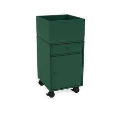 Montana - Runner Office Unit On Castors 136-Pine 05 Castors CR70 Black - Hurtsar - Peter J. Lassen - Grön - Trä