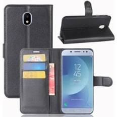 Samsung Galaxy J3 2017 Fodral Litchi Svart