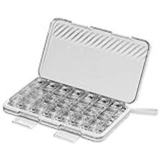 Pill Travel Case, Medicine Pill Organizer, Portable Travel Pill Boxes, Clear Travel Pill Case, Portable Stylish Pill Case, Easy To Open, Ideal for Supplements, Travel, Home, Pills, Medicine