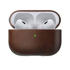 AirPods Pro (2. gen.) Nomad Modern Horween Leather Cover - Brun