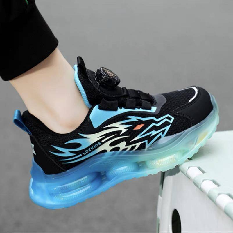 Sneakers Nya Barn Roterande Knappar Pojkar Vår och Höst cm