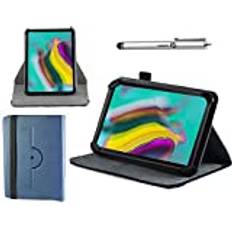 Navitech Blått fodral i konstläder – kompatibelt med Samsung Galaxy Tab S 10,5 tum surfplatta | Samsung Galaxy TAB S4 10.5 SM-T830