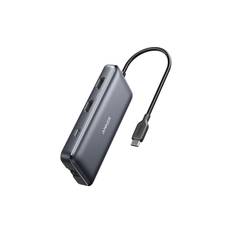 Anker PowerExpand 8-in-1 USB-C PD Media Hub - dockingstation - USB-C - 2 x HDMI - 1GbE