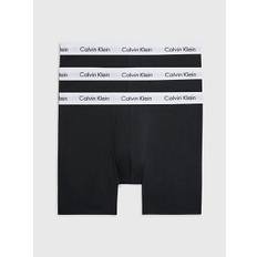 3 Pack Boxer Briefs - Cotton Stretch - Calvin Klein - Black - Men - S - Black - S