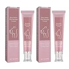 2Pcs Buttock Enhancement Cream, Buttock Cream med hyaluronsyra och ginseng-extrakt, Hip Sculpting Cream, Hip Firming Hydrating Massage Cream