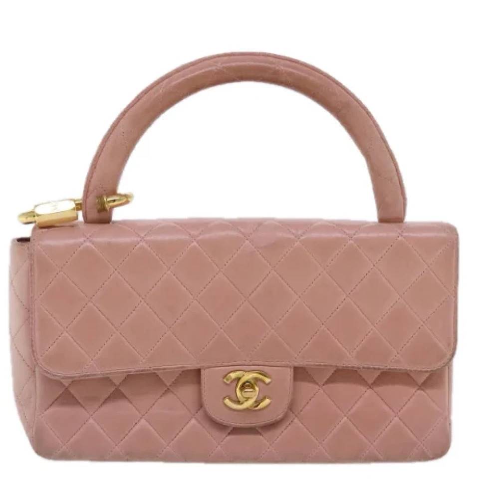 Chanel Vintage Pre-owned Laeder hndtasker - Vintage - Dame - Lyserød - ONE SIZE -