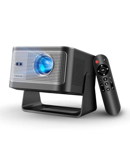 Magcubic Mini Projektor 4K/8K Stöd - Nativ 1080P Projektor Bärbar | 600 ANSI, Android 14, WiFi 6 Bluetooth 5.4, Autofokus & Keystone, 15W Högtalare 180° Roterbar, Utomhusprojektor HY350Max