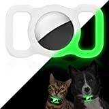 Ainiv Skyddsfodral för husdjur för Apple Airtag GPS-finnare, silikon Airtag hund katt halsbandshållare, husdjursöglahållare, säkerhet och anti-förlorad lufttagg spårare fodral för Apple Locator