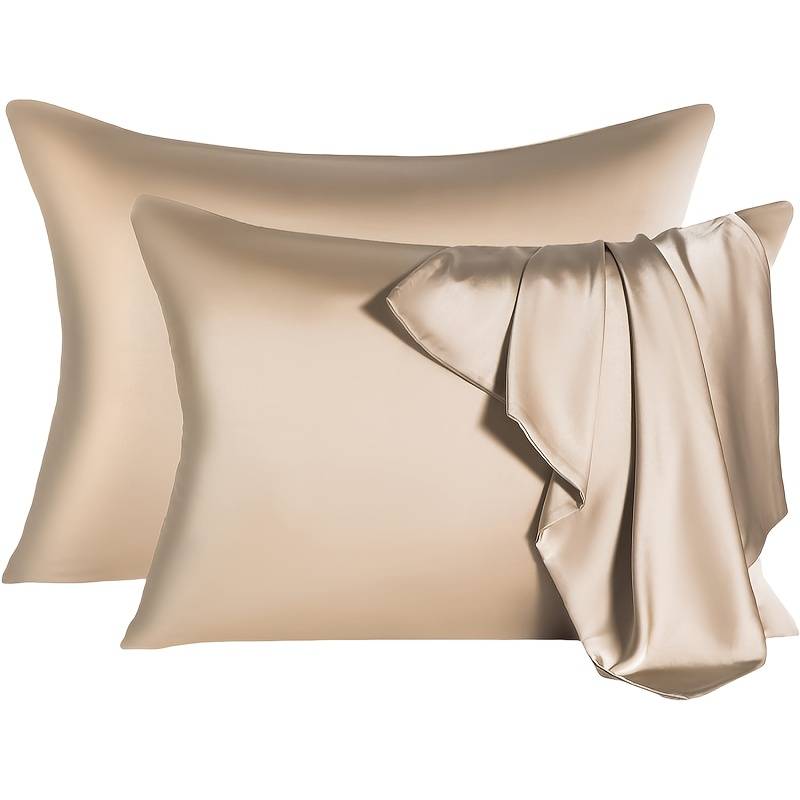 TEMU 2pcs Pillowcases, 22 Momme Material, A For Your , Allowing Her/him To Enjoy The Gentle Touch Of . Features An Invisible Zipper, . Love Begins With Details. This Pillowcase Is An