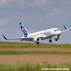 E-flite Airbus A320neo Twin 64mm EDF BNF Basic w AS3X+, SAFESelect, Base White