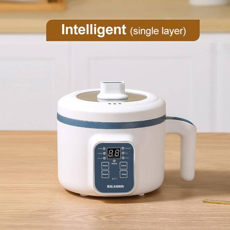 1,7l elektrisk riskokare enkel dubbellager 220v multikokare non-stick smart mekanisk multikokare ångad risgryta för hemmet Single Layer Smart