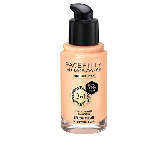 FACEFINITY ALL DAY FLAWLESS fond de teint 3 en 1 #W33-cristal beige 30 ml