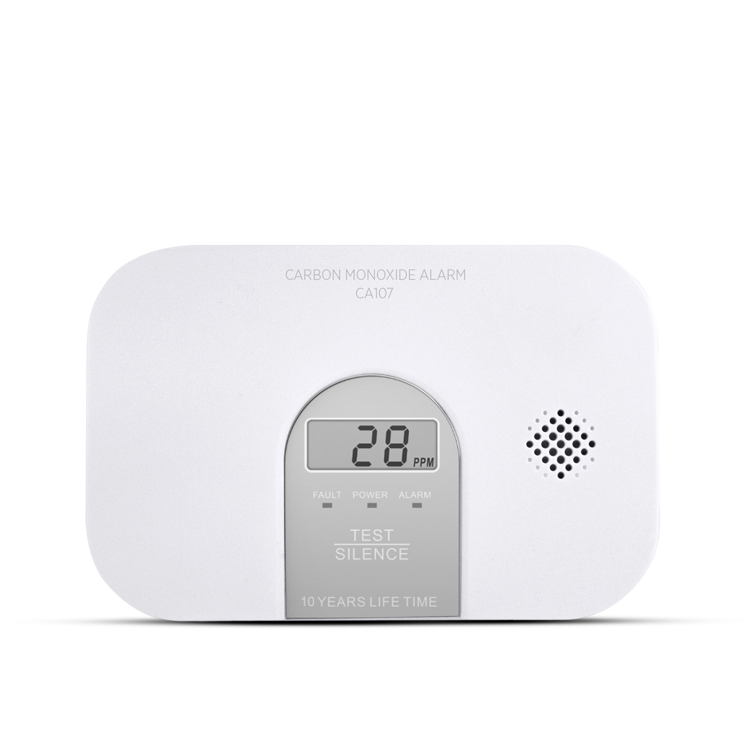Housegard kolmonoxidlarm med LCD, inkl. 3-årsbatteri, CA107