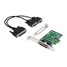 MILUZD PCIE Seriella RS232-Portar Adapterkort Pcie X1 I/O-Kontrollkort PCIe 2.0 Gen1-Kort PCI Express XR17V352 Chipset