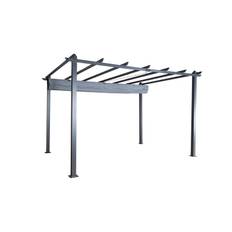 Lazio - Pergola - Svart/Grå Aluminium