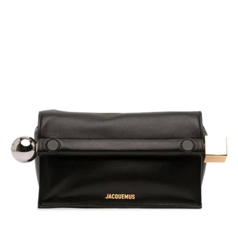 Jacquemus Pre-owned Pre-owned Læder Clutch - Vintage - Dame - Sort - ONE SIZE - Læder