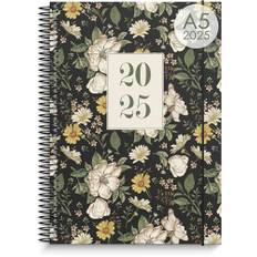 Burde Doodle Kalender 2025 I Doodle Planner für Kreative I Kalender Blumen A5 I Inklusive Sticker | Wocheplaner & Planer 2025 | Dezember 2024 - Januari 2026