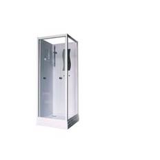 Luxor brusekabine front, 90 cm med sliding door, hvid